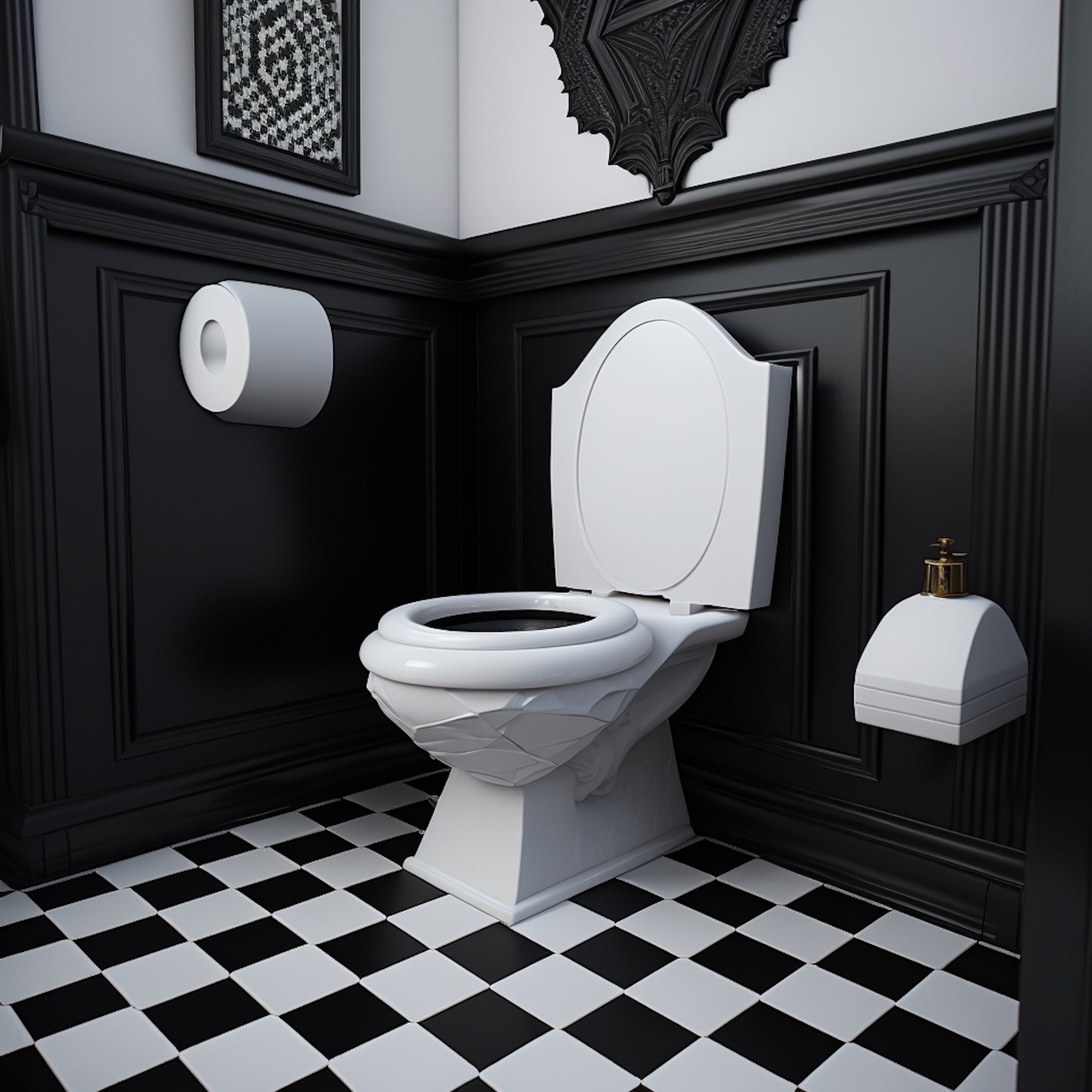 The Enlightened Defecators bathroom